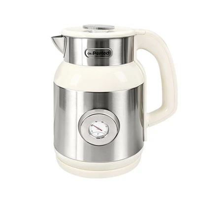 새로운 디자인의 1.6L 이중-벽 전기 주전자, 스테인리스 스틸 하우징, 안전 및 화상 방지-, 온도 디스플레이 포함